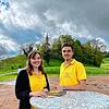 Karla Schlachter mit dem Vorsitzenden Yannic Schlachter. Bild: MV Birndorf