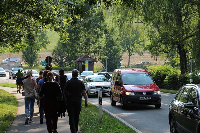 Gegen 18 Uhr war der Verkehr dicht, es lief aber relativ flüssig.
