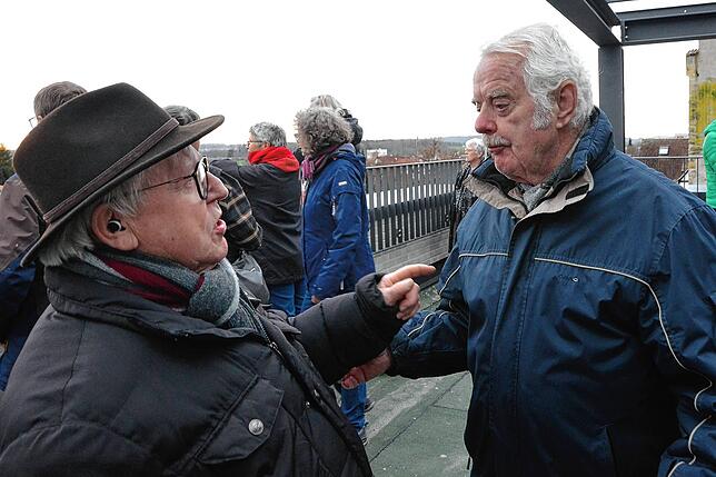 Heinz Schwenninger und Werner Weiss sprechen über die Sanierung.