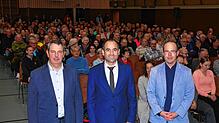 Drei Bewerber für das Amt des Bürgermeister (v. links): Hubert Behringer, Ozan Topcuogullari, Michael Ehm, hatten bei ihrer Vorstellung ...