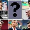 Anne-Sophie Mutter, Sabine Spitz, Georg Gänswein, Jogi Löw, Ottmar Hitzfeld, Max Mutzke und Uwe Wassmer (von links oben im ...