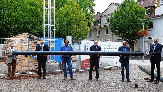 Sie packen die Wärmeversorgung an (von links): Peter Weiss, Stefan Rumpel, Daniel Weiß, Klaus Eberhardt, Tobias Obert und Olaf Breuer.