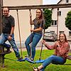 Hier sind Spaß und Spiel vorprogrammiert: Das neue Jugendleiterteam des Musikvereins Wald (von links): Jugendleiter Ulrich Heim, Corinna ...