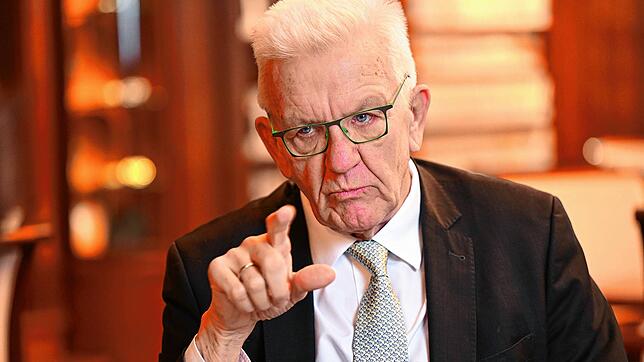 Winfried Kretschmann in der Villa Reitzenstein. Kretschmann hält die Gender-Debatte für unnötig