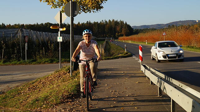 Sigrid Hansen nutzt gerne ihr Fahrrad.