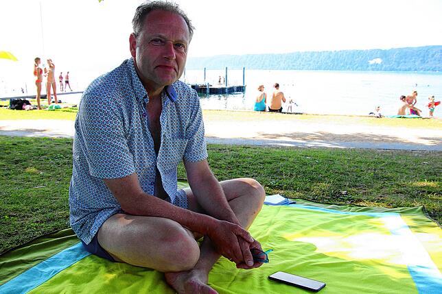Arnold Vermeijden kommt extra aus Rotterdam an den Bodensee. Gegenüber der Absperrung ist er skeptisch, versteht aber die Entscheidung ...
