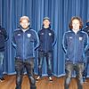 Ausgeschiedene und neu gewählte Vorsitzende des FC Schwandorf/Worndorf/Neuhausen (von links): Yannik Wunderlich (Vorsitzender Sport), ...
