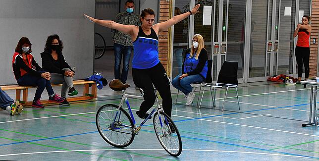 Kunst auf dem Rad: Das Programm von Larissa Rehm (RV Lottstetten) wurde mit 31,10 Punkten bewertet.