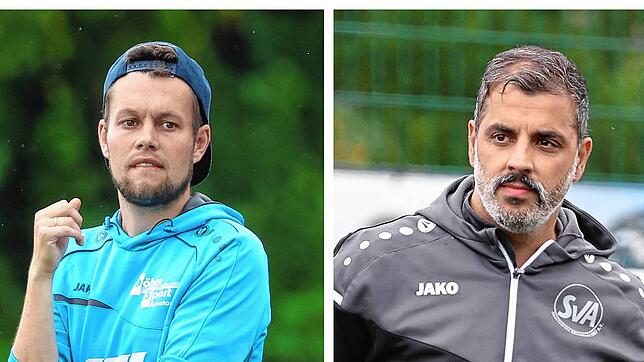 Freuen sich auf das bevorstehende Duell: Simon Weltin, Trainer der SG Reichenau/W. und Serdar Yalcinkaya vom SV Allensbach.