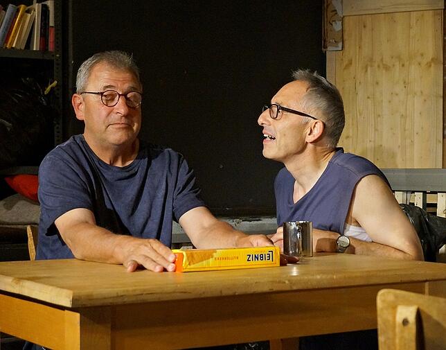 Henry Greif und Rupert Kubon im Stück "Der Büchsenöffner".