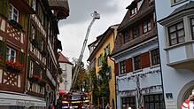 Das Übungsobjekt, das Dominikanerinnen-Kloster in den engen Gassen der Altstadt, würde der Freiwilligen Feuerwehr im Ernstfall alles ...