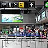 Die Wartehalle des Bodensee-Airports Anfang August: Laut einer Rangliste zählt er zu den Top Ten der passagierfreundlichsten Flughäfen.