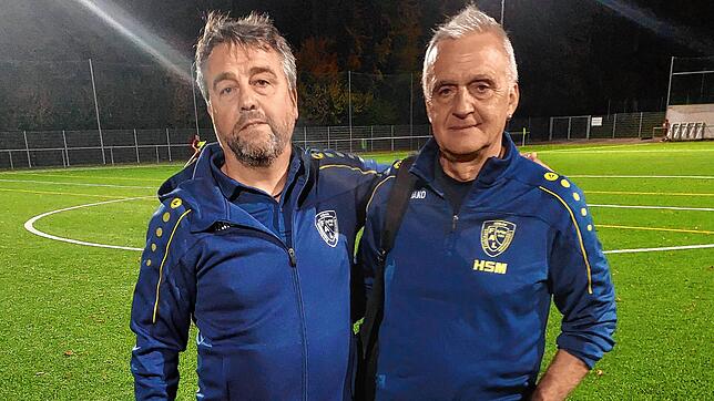 Das Trainerteam der SpVgg F.A.L. II: Manfred Lieb (links) und Walter Gruber