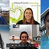 Die Auszubildenden bei Energiedienst durchlaufen Stationen auf beiden Seiten des Rheins. Im Gespräch: Axel Langer (Kommunikation), Anja ...