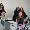 Lukas Greinacher, Ece Bodur, Anna Bocage, Suniva Christner und Anastasia Köster (von links) unterstützen das Campus-Festival beim ...