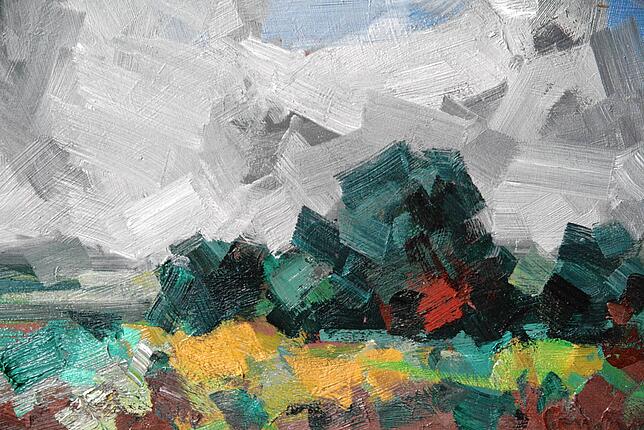 Eine Landschaft von Conrad Schierenberg.