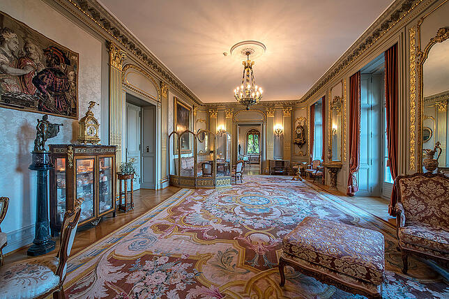 Der Schlosssaal im Schloss Eugensberg.