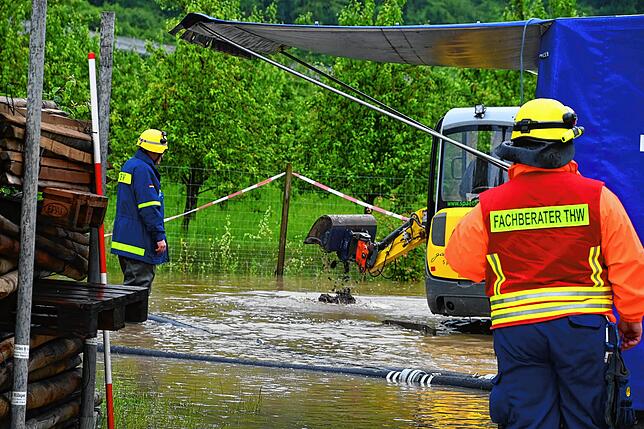Bild 14: Bilder: Hochwasser-Großeinsatz Kläranlage Stockacher Aach