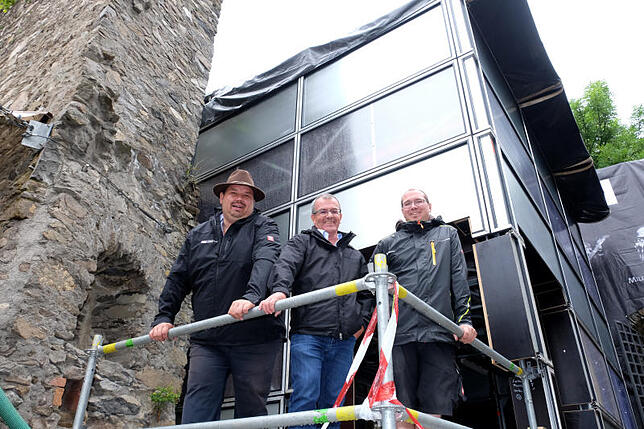 Thomas Obeth, Roland Frank und Roman Mattheis sorgen als Festleitung für den Reibungslosen Ablauf.