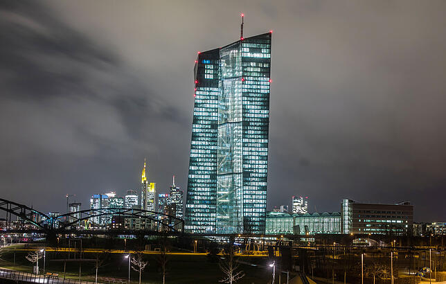 Die Europäische Zentralbank in Frankfurt am Main.