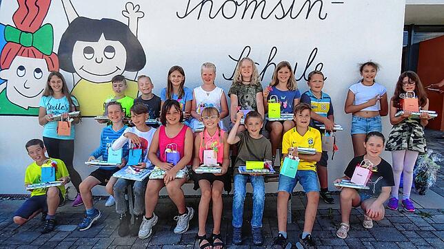Mit einer kleinen Abschlussfeier entlässt die Frobenius-Thomsin-Schule in Riedöschingen ihre Viertklässler. Die 18 Mädchen und Jungen ...