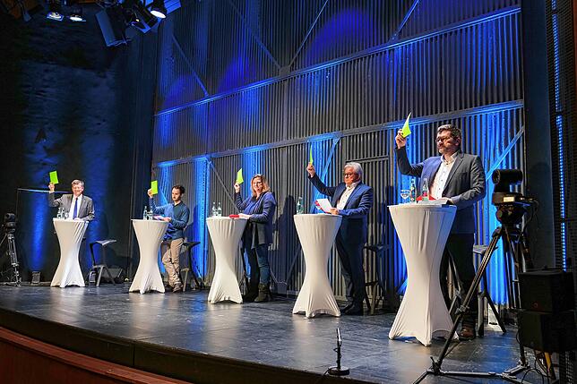 SÜDKURIER-Wahlarena zur Landtagswahl 2021 im Stadttheater Konstanz: Aufzeichnung der Debatte mit Kandidaten für den Wahlkreis 55 ...