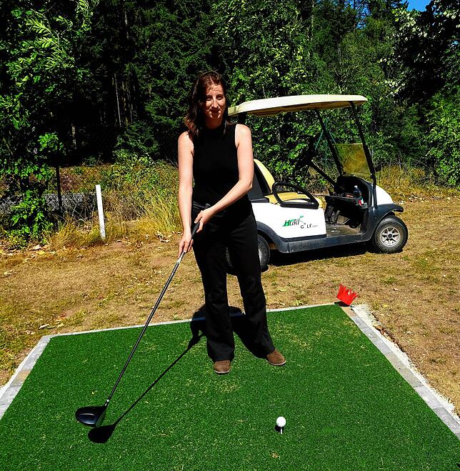 Langsam lerne ich, wie Golf richtig funktioniert.