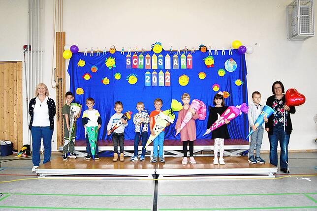 Seit dieser Woche sind dieser neun Kinder aus Wehr keine Kindergartenkinder mehr, sondern waschechte Schulkinder. Gemeinsam mit ...