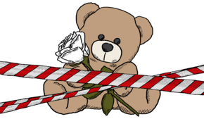 Wenn Kinder sterben, werden Teddybären häufig mit weißen Rosen versehen. Zu tragischen Todesfällen kam es im Raum Stockach.