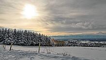Die Schneedecke bei Markdorf im November 2024. Ähnlich könnte es am Wochenende wieder aussehen – wenn wohl auch nur kurz.