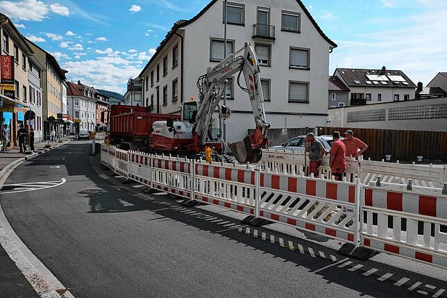 Die Arbeiten in der Hauensteinstraße werden noch etwa sechs bis acht Wochen dauern.