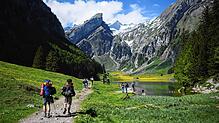 Ein Tagesausflug zum Wandern in den Alpen, etwa an den hier abgebildeten Seealpsee in Appenzell Innerrhoden? Das ist meist problemlos ...