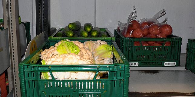 Frisches Gemüse für den Tafelladen kommt oft von der Produktion der Insel Reichenau oder vom Fruchthof Konstanz.
