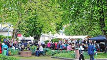 Der Martinsgarten ist einer der Treffpunkte, wo reger Festbetrieb stattfinden wird.
