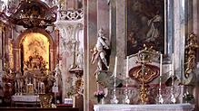 Barocke Pracht beeindruckt im Inneren der Klosterkirche Birnau.