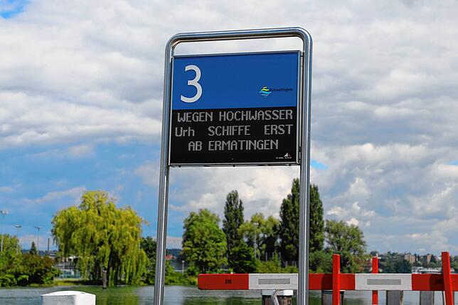 Die Schiffe, die normalerweise zwischen Schaffhausen und Kreuzlingen verkehren, müssen momentan auf einen Halt in der Konstanzer ...