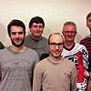 Der Vorstand der Motorsportfreunde: Daniel Wiehl (bisher, von links), Andreas Fricker (Vize- Vorsitzender), Christian Kech ...