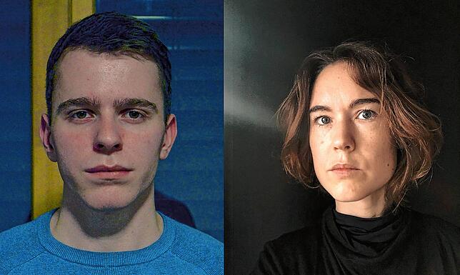 Alexander Zieger und Lena Sans wollen die Umstellung des Mensa-Angebots an der Universität Konstanz erreichen.