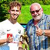 Tor des Jahres 2020: Hannes Linke vom FC Erzingen wurde vor der Partie gegen den FC Wallbach von SÜDKURIER-Sportredakteur Matthias ...