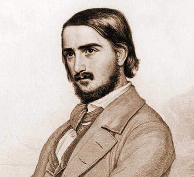 Als deutscher Dichter war Georg Herwegh auch ein demokratisch-revolutionärer Freiheitskämpfer.