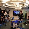 Die Spieler der Schwenninger Wild Wings nach dem Training in der Kabine.