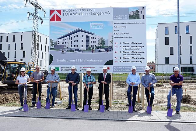 Eines der Neubauprojekte der Baugenossenschaft Föfa steht in Kadelburg.