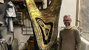 Michael Hiltbrunner vor einer Skulptur im Rehmann-Museum. Der Kulturanthropologe ist seit eineinhalb Jahren Kurator des Rehmann-Museums. ...