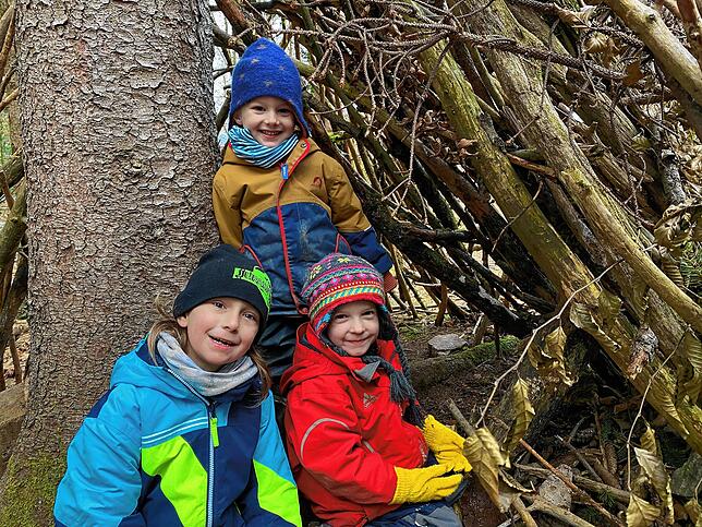 Besuch im Waldkindergarten Bad Säckingen.