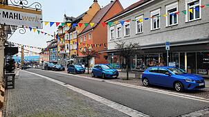 Die Hauptstraße in der Oberstadt: Hier befinden sich das Mahlwerk, das Modegeschäft Wundervoll und die Metzgerei Bechler. Deren ...