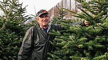 Martin Breunig vom Christbaumcenter im Konstanzer Industriegebiet