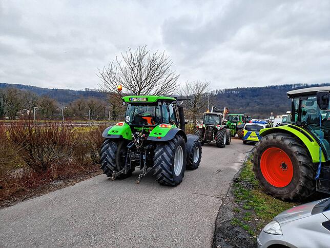 Bild 24: Protest der Landwirte &ndash; Bilder der Sternfahrt nach Horheim am Montag