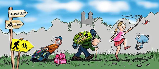 Bild 1: Die Karikatur der Woche: Wie weit weg ist noch zu nah dran?