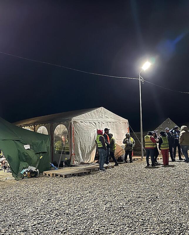 Ein Flüchtlingscamp in Rumänien.