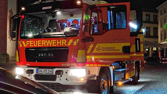 Feueralarm in der Bad Säckinger Altstadt in den frühen Morgenstunden des Samstags.